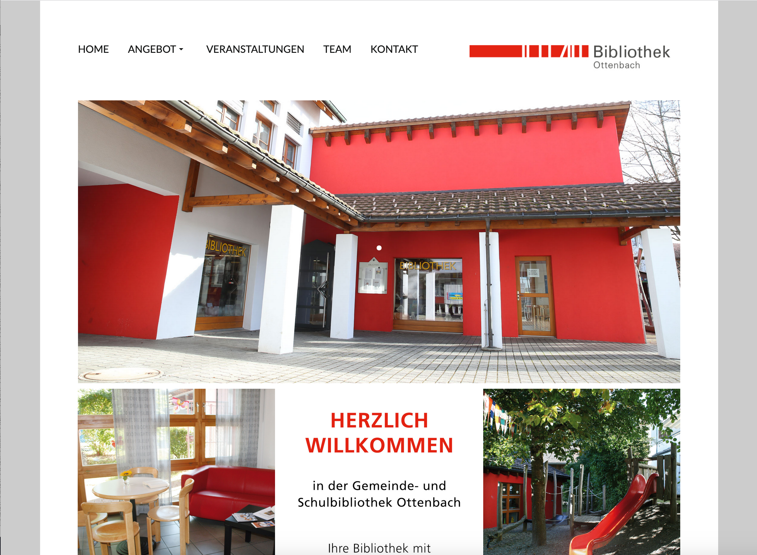 Website Bibliothek Ottenbach